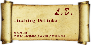 Lisching Delinke névjegykártya